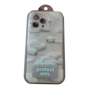 onn. Cloud Phone Case for iPhone 14 Pro Max with 4' Drop Protection
